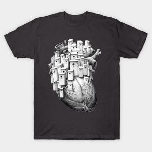 heart with birdhouses T-Shirt